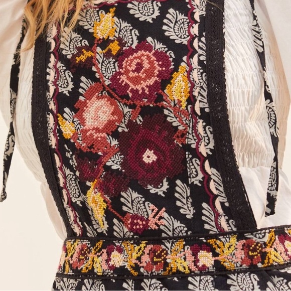 NWOT Anthropologie Embroidered Wide-Leg Jumpsuit 💥 - Picture 2 of 11